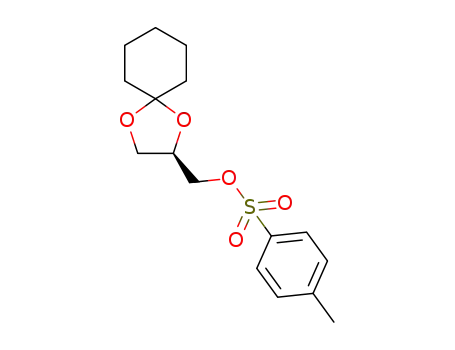 Molecular Structure of 1638138-12-1 (((R)-2,2-cyclohexylidine-1,3-dioxolan-4-yl)methyl 4-methylbenzenesulphonate)