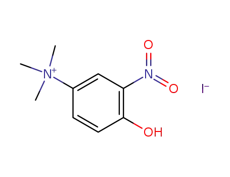 Molecular Structure of 18618-47-8 ((4-Hydroxy-3-nitrophenyl)trimethylammonium Iodide)