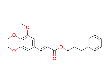 Molecular Structure of 1160842-99-8 ((E)-4-phenylbutan-2-yl 3-(3,4,5-trimethoxyphenyl)acrylate)