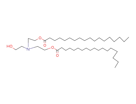 Molecular Structure of 13412-15-2 (Octadecanoic acid,[(2-hydroxyethyl)imino]di-2,1-ethanediyl ester)