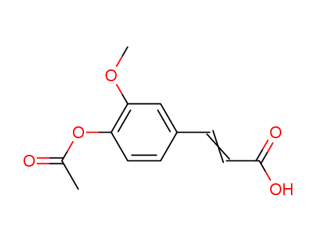 2-Propenoicacid, 3-[4-(acetyloxy)-3-methoxyphenyl]- cas  2596-47-6