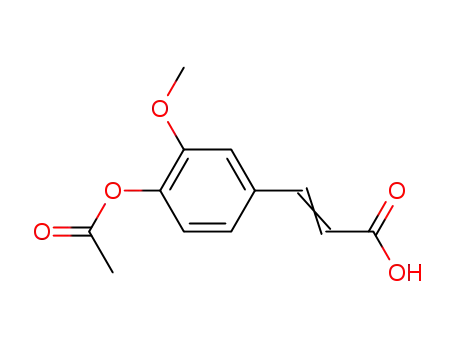 Molecular Structure of 2596-47-6 (4-ACETOXY-3-METHOXYCINNAMIC ACID)