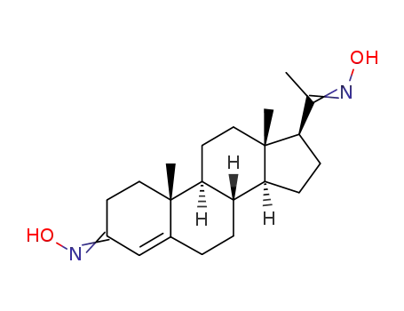 Molecular Structure of 26144-38-7 (3,20-dioximinoprogesterone)