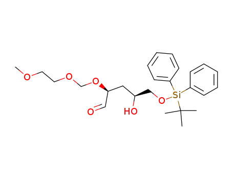 (2S,4S)-5-(tert-Butyl-diphenyl-silanyloxy)-4-hydroxy-2-(2-methoxy-ethoxymethoxy)-pentanal