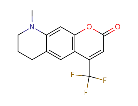 2H-Pyrano[3,2-g]quinolin-2-one, 6,7,8,9-tetrahydro-9-methyl-4-(trifluoromethyl)-