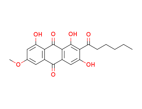 1,3,8-Trihydroxy-6-methoxy-2-(1-oxohexyl)-9,10-anthraquinone