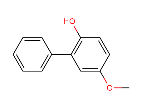 Molecular Structure of 13522-82-2 ([1,1'-Biphenyl]-2-ol, 5-methoxy-)