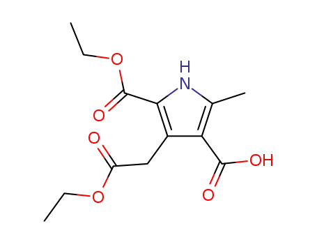 Molecular Structure of 74839-03-5 (1H-Pyrrole-2,4-dicarboxylic acid, 3-(2-ethoxy-2-oxoethyl)-5-methyl-,
2-ethyl ester)