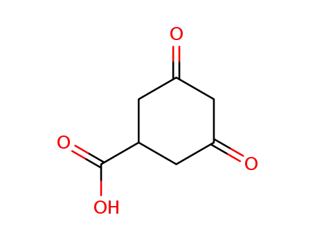 Molecular Structure of 42858-60-6 (3,5-Dioxocyclohexanecarboxylic acid)