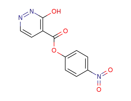 Molecular Structure of 50617-60-2 (4-Pyridazinecarboxylic acid, 2,3-dihydro-3-oxo-, 4-nitrophenyl ester)