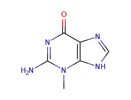 Molecular Structure of 2958-98-7 (3-METHYLGUANINE)