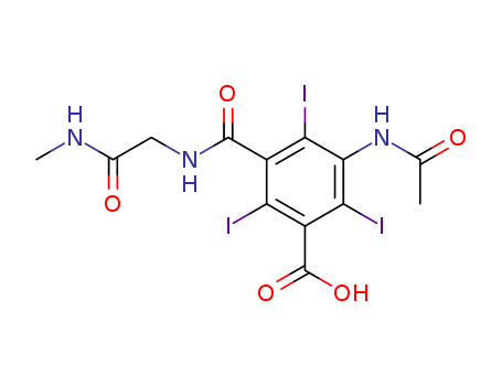 Benzoic acid, 3-(acetylamino)-2,4,6-triiodo-5-(((2-(methylamino)-2-oxoethyl)amino)carbonyl)-