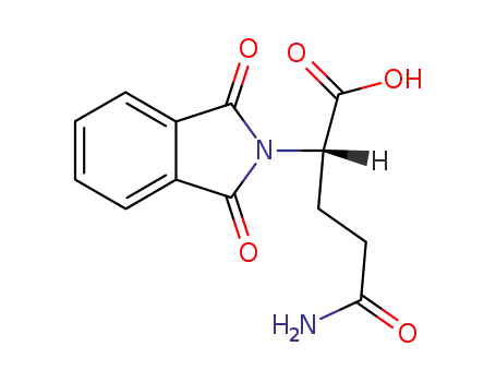Molecular Structure of 2110-19-2 ((S)-4-CARBAMOYL-2-(1,3-DIOXO-1,3-DI HYDRO-ISOINDOL-2-YL)-BUTYRIC ACID)