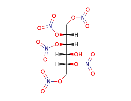 Molecular Structure of 30236-28-3 (<i>O</i><sup>1</sup>,<i>O</i><sup>2</sup>,<i>O</i><sup>3</sup>,<i>O</i><sup>5</sup>,<i>O</i><sup>6</sup>-pentanitro-D-mannitol)