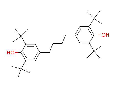Molecular Structure of 42154-03-0 (1,4-bis-(3,5-di-tert-butyl-4-oxyphenyl)butane)