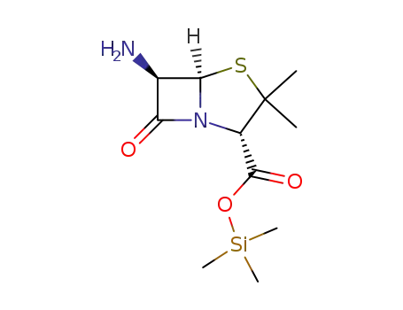 Molecular Structure of 1025-55-4 (6-aminopenicillanic acid trimethylsilyl ester)