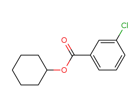 Molecular Structure of 39651-00-8 (Benzoic acid, 3-chloro-, cyclohexyl ester)