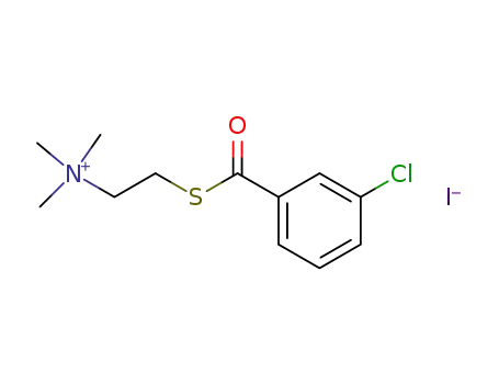 Ethanaminium, 2-[(3-chlorobenzoyl)thio]-N,N,N-trimethyl-, iodide