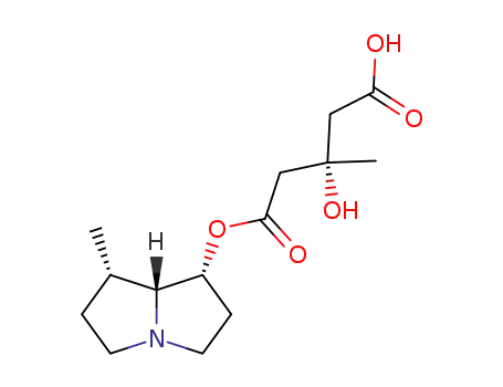 Molecular Structure of 88205-12-3 (7-O-<hydrogen (3S)-3-hydroxy-3-methylglutaryl>retronecanol)