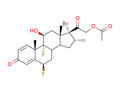 21-(アセチルオキシ)-17-ブロモ-6β,9-ジフルオロ-11β-ヒドロキシ-16α-メチルプレグナ-1,4-ジエン-3,20-ジオン