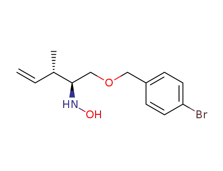 4-Penten-2-amine, 1-[(4-bromophenyl)methoxy]-N-hydroxy-3-methyl-,
(2S,3S)-