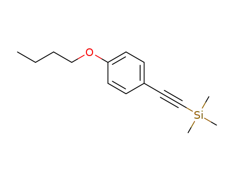 Molecular Structure of 265653-38-1 (1-butoxy-4-[(trimethylsilyl)ethynylene]benzene)