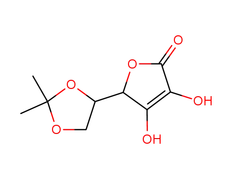 Molecular Structure of 860649-42-9 (5-(2,2-DIMETHYL-1,3-DIOXOLAN-4-YL)-3,4-DIHYDROXY-2(5H)-FURANONE)