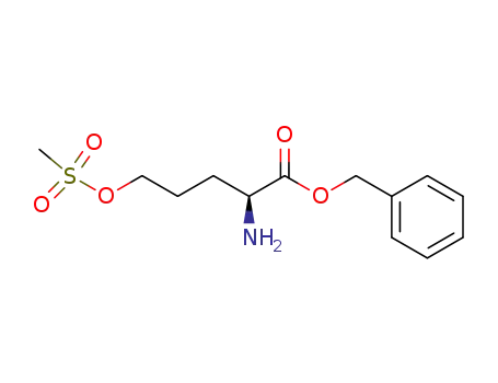 Molecular Structure of 256390-67-7 ((S)-2-Amino-5-methanesulfonyloxy-pentanoic acid benzyl ester)