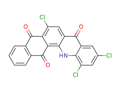 Naphth[2,3-c]acridine-5,8,14(13H)-trione,6,10,12-trichloro-