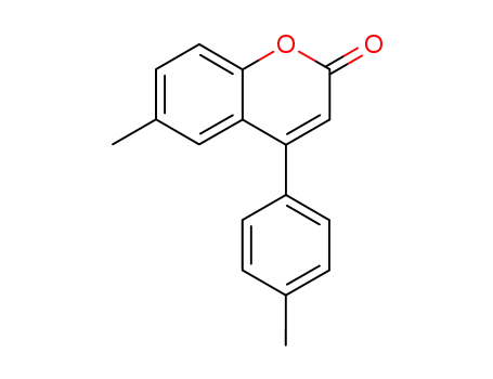 2H-1-Benzopyran-2-one, 6-methyl-4-(4-methylphenyl)-