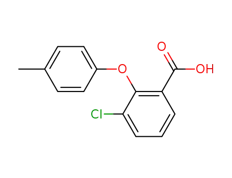 Molecular Structure of 76967-92-5 (3-chloro-2-(4-methylphenoxy)benzoic acid)