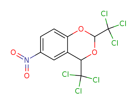 4-nitro-7,9-bis(trichloromethyl)-8,10-dioxabicyclo[4.4.0]deca-2,4,11-triene cas  61719-86-6