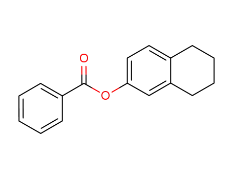 Molecular Structure of 3574-36-5 (5,6,7,8-tetrahydronaphthalen-2-yl benzoate)