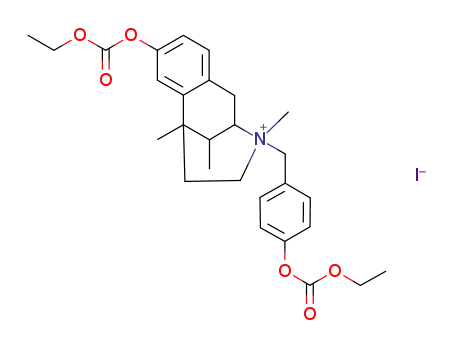 8-Ethoxycarbonyloxy-3-(4-ethoxycarbonyloxy-benzyl)-3,6,11-trimethyl-1,2,3,4,5,6-hexahydro-2,6-methano-benzo[d]azocinium; iodide