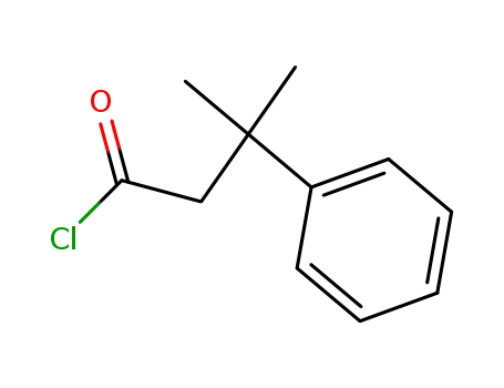Molecular Structure of 4094-64-8 (3-methyl-3-phenyl-butyryl chloride)