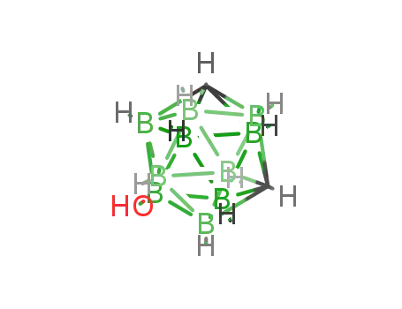 Molecular Structure of 54360-42-8 (9-hydroxy-1,7-dicarba-closo-dodecaborane)
