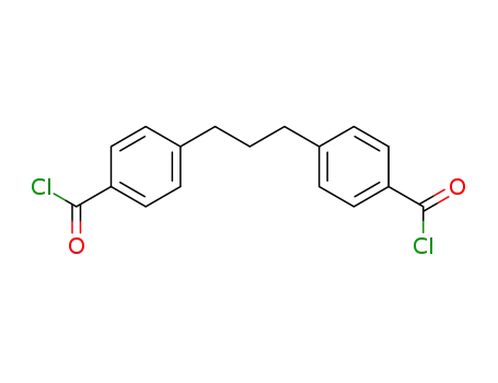Molecular Structure of 101443-92-9 (1,3-bis(4-chloroformylphenyl)propane)