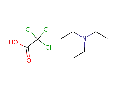 Molecular Structure of 4113-06-8 (Acetic acid, trichloro-, compd. with N,N-diethylethanamine (1:1))