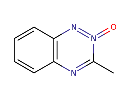 Molecular Structure of 83325-78-4 (1,2,4-Benzotriazine, 3-methyl-, 2-oxide)
