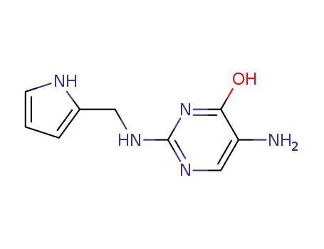 Molecular Structure of 77961-49-0 (4(1H)-Pyrimidinone, 5-amino-2-[(1H-pyrrol-2-ylmethyl)amino]-)