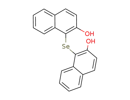 Molecular Structure of 100424-35-9 (1,1′-selenobis(naphthalen-2-ol))