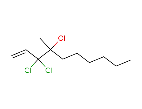 3,3-Dichloro-4-methyl-dec-1-en-4-ol