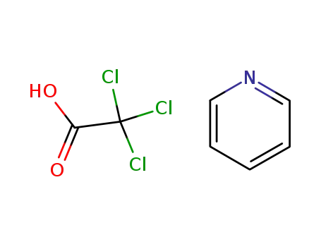 Molecular Structure of 3486-54-2 (Acetic acid, trichloro-, compd. with pyridine (1:1))