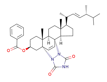 Molecular Structure of 87530-75-4 (benzoyloxy-3β (urazolo-1',2')-5α,8α ergostadiene-6,22)