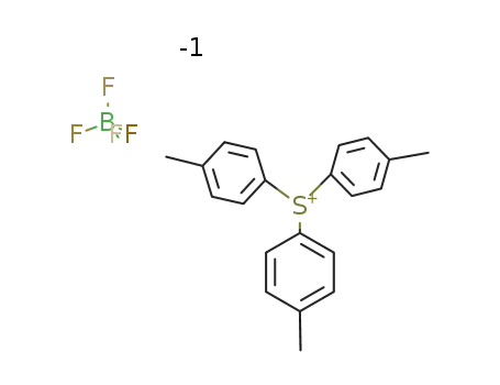 Molecular Structure of 22743-99-3 (Sulfonium, tri-p-tolyl-, tetrafluoroborate (1-))