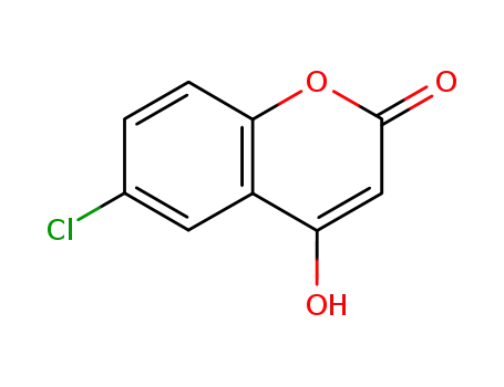 Molecular Structure of 19484-57-2 (6-CHLORO-4-HYDROXYCOUMARIN)