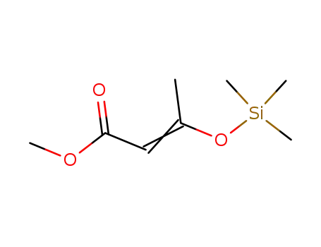 Molecular Structure of 62269-44-7 (3-(TRIMETHYLSILYLOXY)CROTONIC ACID METHYL ESTER)