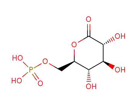 Molecular Structure of 26368-31-0 ([(2R,3S,4S,5R)-3,4,5-trihydroxy-6-oxotetrahydro-2H-pyran-2-yl]methyl dihydrogen phosphate (non-preferred name))