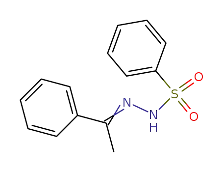 Molecular Structure of 56975-77-0 (N'?(1?phenylethylidene)benzenesulfonohydrazide)