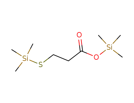 Molecular Structure of 21247-20-1 (Propanoic acid, 3-[(trimethylsilyl)thio]-, trimethylsilyl ester)